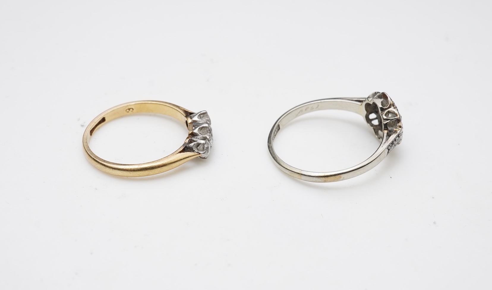 Two diamond rings
